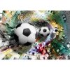 Fototapeta na stenu - FT5109 - 3D futbalová lopta 416cm x 254cm - Vliesová fototapeta