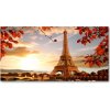 Foto obraz akryl do obývačky Eiffelova veža Paríž 100x50 cm