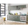 Kuchynská linka BERIZA CHOCO 240cm - Olive