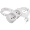 Predlžovací Kábel do zásuvky Emos 3 m, 2 ks zásuviek, biely