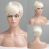 Blond krátka parochňa z pravých a umelých vlasov Daisy