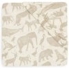 Jollein Prestieradlo napínacie Animals Nougat 120x60