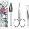 DuKaS Premium Line Solingen nožničky na nechty 1 ks + zafírový pilník 8 cm + pinzeta so zošikmeným koncom 1 ks