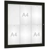 PROCITY Vonkajšia elegantná vitrína Tradition, 6 x A4, čierna