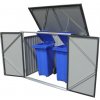 Duramax Úložný box na popelnice 1477 l,154,2 x 96 x 130,5 cm, kovový, antracit 74051