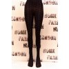 Vzorované čierne pančuchy OPAQUE TIGHT