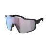 Scott Sunglasses Shield Compact Black Matt/Blue Chrome Enhancer cyklisticke okuliare