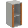 Policová skriňa Strong P, 40x76,8x40 cm, čerešňa/sivá