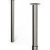Walteco Nábytková noha priemer 60mm, výškovo nastaviteľná 700-1100mm, brúsený nikel , 50410