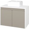 Dreja Skrinka pod umývadlo VISIT SZD2 70 (umývadlo Gladi) - N01 Biela lesk / Úchytka T34 - nerez / M05 Béžová mat