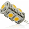 LED žiarovka 9 x SMD 5050 G4 1,5 W teplá biela