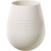 Villeroy & Boch Malá váza, Carre, 14 cm Manufacture Collier blanc