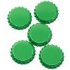 Korunkové uzávery zelená 26mm 100ks