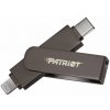 Patriot iLuxe Stick C MFi/512GB/USB 3.2/Lightning + USB-C/Černá (PI512GSKM30CL)