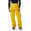 WEDZE Pánske hrejivé a nepremokavé lyžiarske nohavice FR500 žlté S