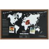 H&S Decoration Magnetická tabuľa s mapou World, 78x48 cm