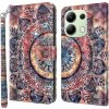 Peňaženkové 3D puzdro na Xiaomi Redmi Note 13 4G - Colorful Mandala