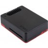 Waveshare Argon NEO Aluminum Alloy Case for Raspberry Pi 5, Built-in Cooling Fan, Black / Red Color, Removable
