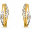 Amawell Náušnice zo žltého zlata so zirkónmi - Adelaide 2000651480006