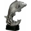 Kapor Víťazná trofej pre rybára na mramorovom podstavci s vlastným textom: 30 cm