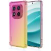 TopQ Zadný kryt na Xiaomi Redmi Note 14 Pro+ 5G Shock dúhový ružovo-žltý