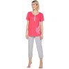 Dámske pyžamo 665 červené - REGINA malinová XL