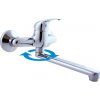 Drezová batéria RAV Slezák SÁZAVA s otočným ramienkom 150 mm chróm SA001.5/23