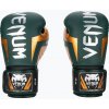 Boxerské rukavice Venum Elite zelené/bronzové/strieborné