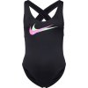 Dámske jednodielne plavky Nike, MULTI LOGO čierna,ružová,svetlo zelená XS