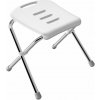 SPIRELLA Sedadlo do sprchy SITZ, skladacie, biele, chrómovaná oceľ, 47 cm, do 130 kg