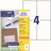 Avery-Zweckform 3483 105 x 148 mm papier biela 400 ks trvalé univerzálne etikety atrament, laser, kópie; 3483 (Avery Zweckform etikety 105mm x 148mm, A4, biele, 12 etikiet, s vysokou lepivosťou, balen