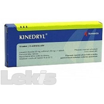 Kinedryl tbl. 10 x 25 mg / 30 mg