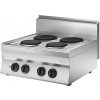 BARTSCHER Elektrický sporák 4 platničky, 700x650x295 mm | BARTSCHER, 650 Snack