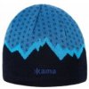 Kama pletená Merino čepice A169 XL - tmavě modrá