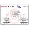 Sada brzdových platničiek, vždy 4 kusy v sade BREMBO P 83 085 (P83085)