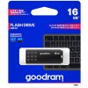 Goodram USB flash disk, USB 3.0, 16GB, UME3, čierny, UME3-0160K0R11, USB A, s krytkou