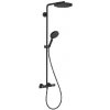 Hansgrohe Raindance S - Sprchový set s termostatom, priemer 24 cm, 3 prúdy, EcoSmart+, matná čierna 28825670