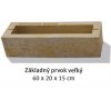 Semmelrock Bellamonte múr 60x20x15cm, Farby medová