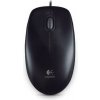 Logitech B100/Kancelářská/Optická/800 DPI/Drátová USB/Černá 910-003357
