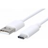 C-Tech CB-USB2C-10W USB 2.0 AM na Type-C (AM/CM), 1m, bílý