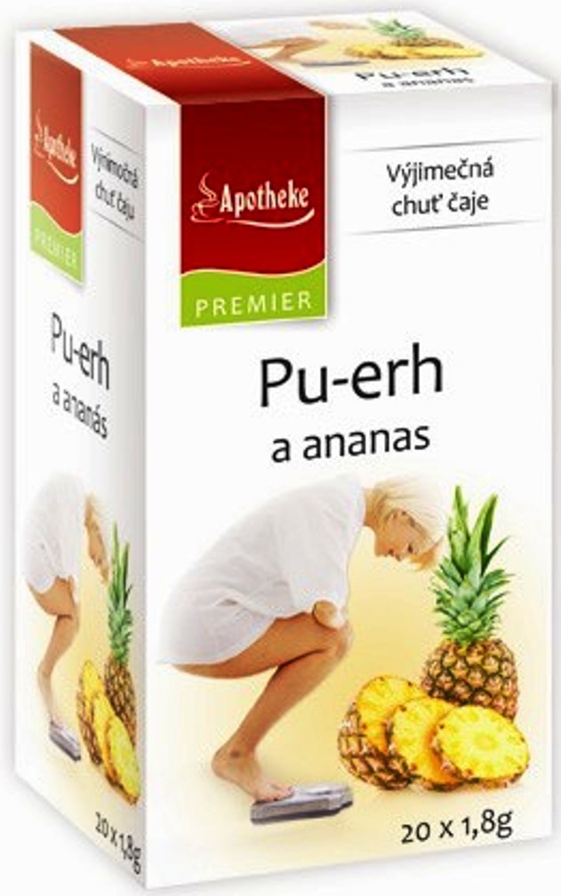 Apotheke čaj pu erh a ananas 20 x 1,8 g