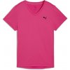 Dámske športové tričko Puma, W TAD ESSENTIAL VNECK TEE Ružová,Čierna L