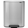 Brabantia Pedálový odpadkový kôš BO 2 x 30 l, matná oceľ