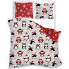 Posteľná Bielizeň vianočné 140x200 scandic 076 tučniaky