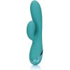 Shots Loveline Inflatable Rabbit Vibrator Peacock Blue nafukovací vibrátor na bod G a klitoris 19 x 3,4–4,5 cm