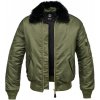 Pánska bomber bunda Brandit MA2 Fur Collar - olivová XL