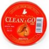 CLEAN & GO Wax Krém na obuv z lesklej kože s voskom hnedý 40g