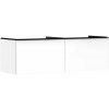 Hansgrohe Xelu Q Umývadlová skrinka, 50x156x55 cm, 2 zásuvky, lesklá biela/matná čierna 54070670-HG
