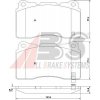 BRZDOVÉ PODLOŽKY. SUBARU IMPREZA 01- 2.0 WRX STI 23092.14.8 A.B.S.