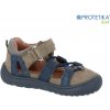 Protetika - barefootové polootvorené topánky KENDY khaki-v ext. sklade